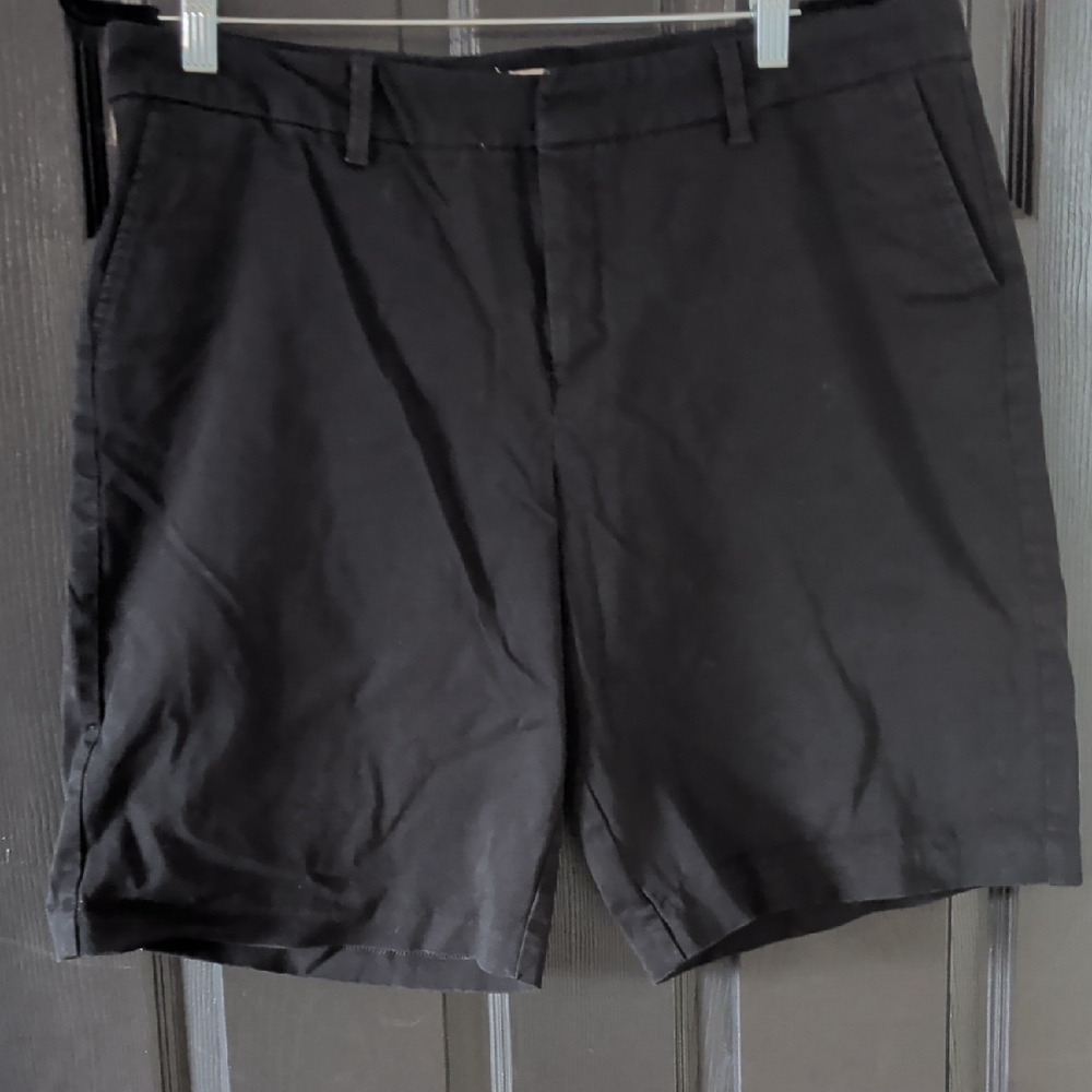 Dickies Womens Black Flat Front Shorts